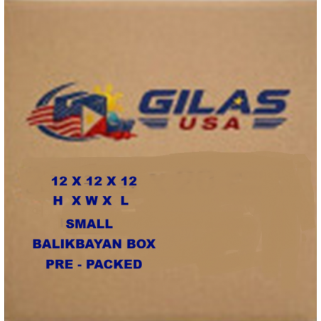 PRE- PACKED SMALL BALIKBAYAN BOX 12 X 12 X 12